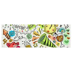 Doodle Banner and Sign 9  x 3 