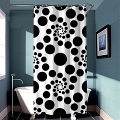 Dot Shower Curtain 36  X 72  (stall)  by nateshop