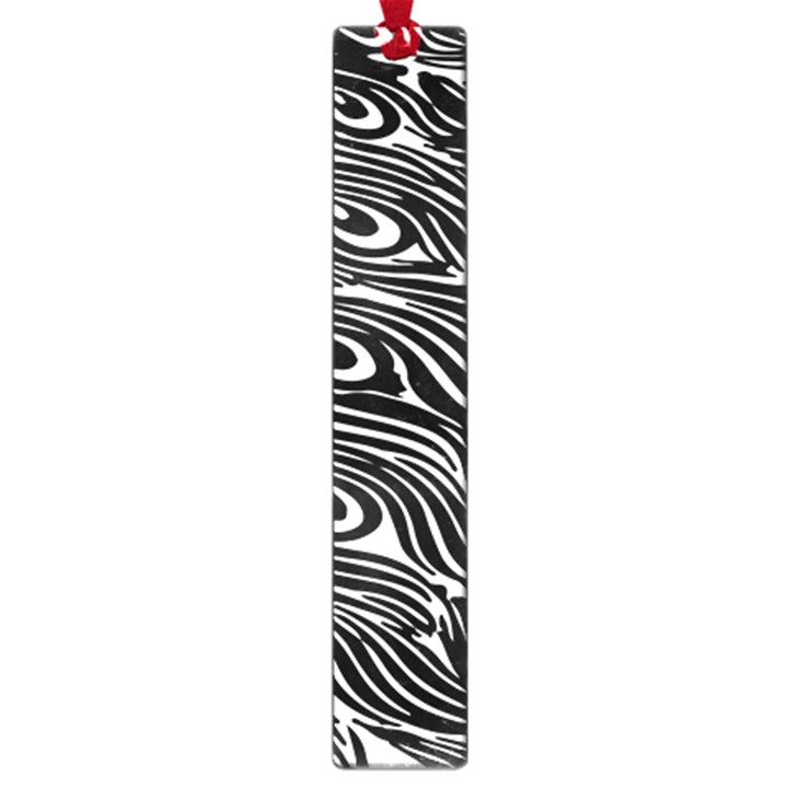 Animal-peacock,white Black Large Book Marks