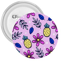 Flowers Purple 3  Buttons