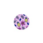 Flowers purple 1  Mini Buttons Front