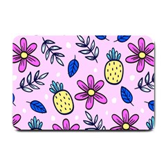 Flowers Purple Small Doormat  by nateshop