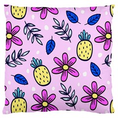 Flowers Purple Large Cushion Case (one Side) by nateshop