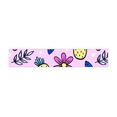 Flowers Purple Flano Scarf (mini) by nateshop