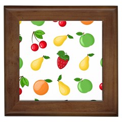 Fruits Framed Tile by nateshop