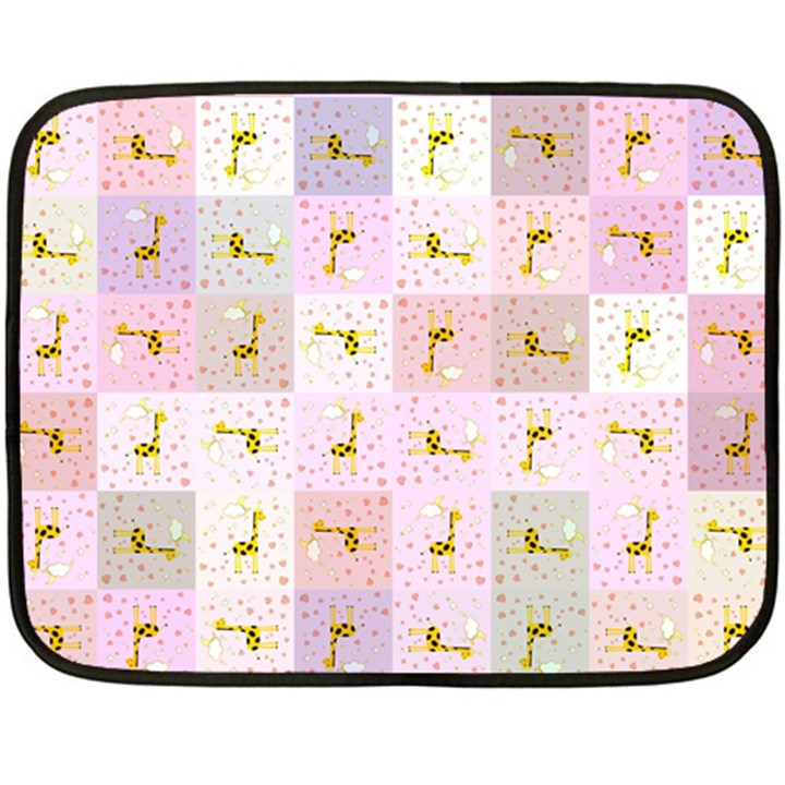 Giraffe Double Sided Fleece Blanket (Mini) 