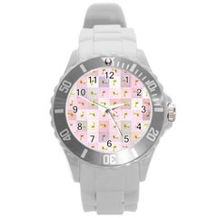 Giraffe Round Plastic Sport Watch (l) by nateshop