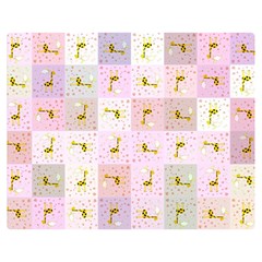 Giraffe Double Sided Flano Blanket (medium)  by nateshop