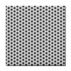 Gray Motif Tile Coaster by nateshop