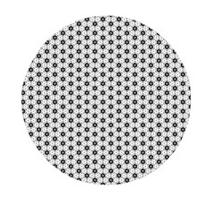 Gray Motif Mini Round Pill Box (pack Of 5) by nateshop