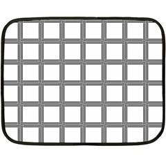 Grid Box Double Sided Fleece Blanket (mini)  by nateshop