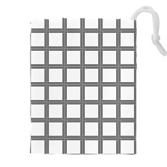 Grid Box Drawstring Pouch (4xl) by nateshop