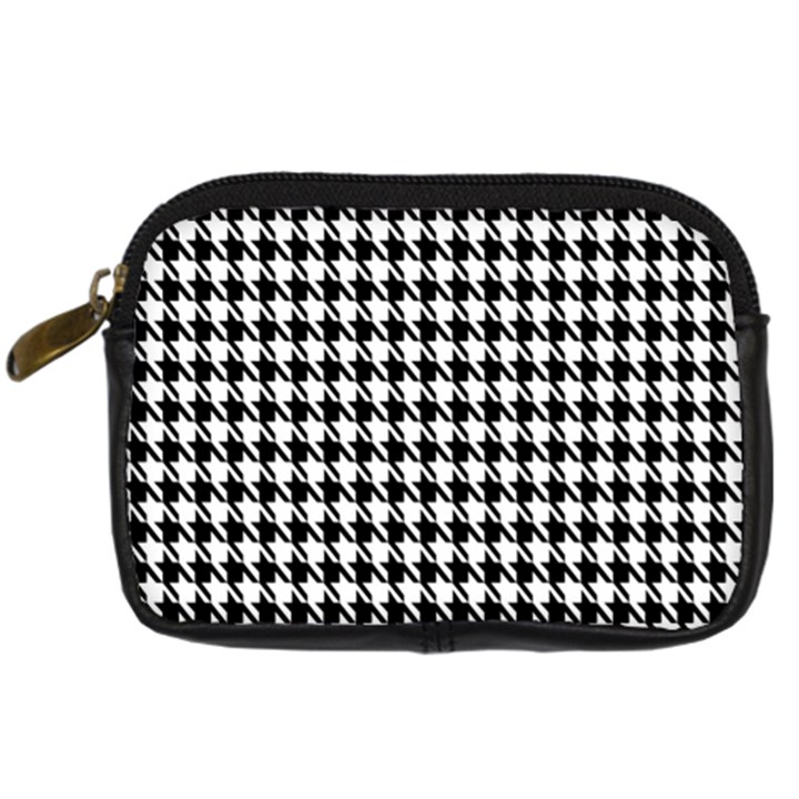 Houndstooth Digital Camera Leather Case