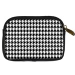 Houndstooth Digital Camera Leather Case Back