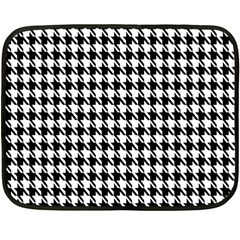 Houndstooth Double Sided Fleece Blanket (mini)  by nateshop