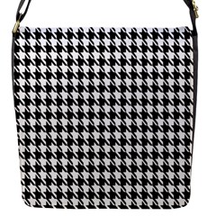 Houndstooth Flap Closure Messenger Bag (s) by nateshop