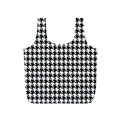 Houndstooth Full Print Recycle Bag (s) by nateshop