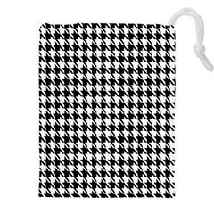 Houndstooth Drawstring Pouch (5xl) by nateshop