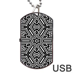 Grid Dog Tag Usb Flash (one Side) by nateshop