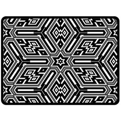 Grid Double Sided Fleece Blanket (large)  by nateshop