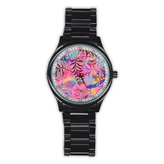 Illustration Stainless Steel Round Watch by nateshop