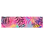 Illustration Oblong Satin Scarf (16  x 60 ) Front