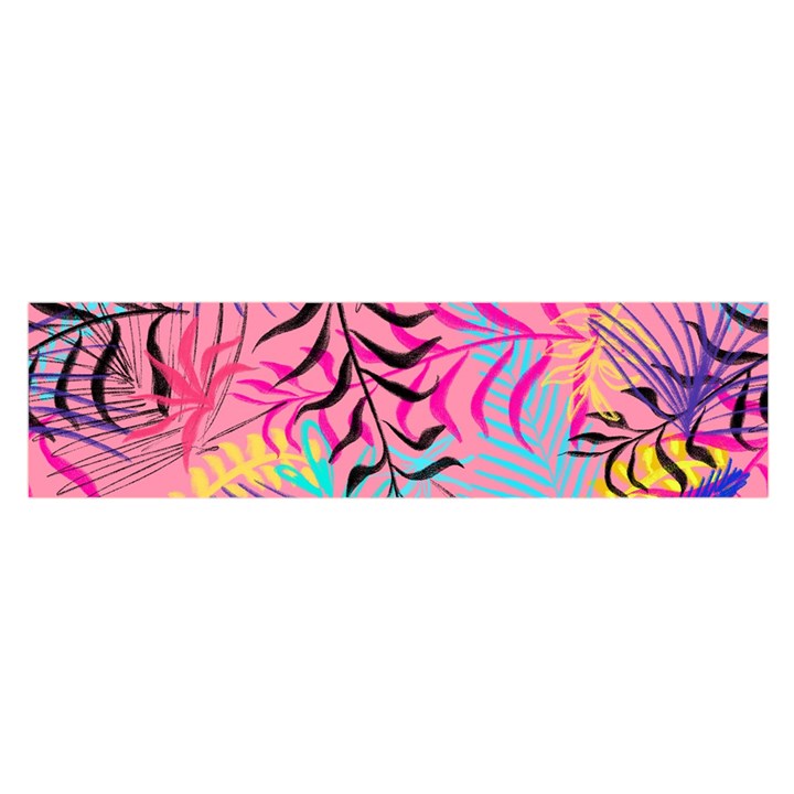 Illustration Oblong Satin Scarf (16  x 60 )