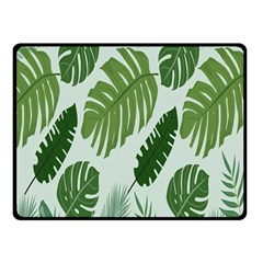 Leaves Double Sided Fleece Blanket (small)  by nateshop