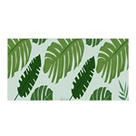 Leaves Satin Wrap 35  x 70  Front