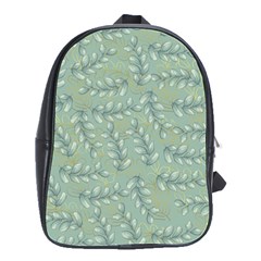 Leaves-pattern School Bag (large) by nateshop