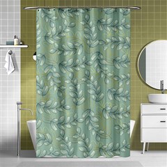 Leaves-pattern Shower Curtain 48  X 72  (small)  by nateshop