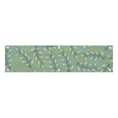 Leaves-pattern Banner And Sign 4  X 1 