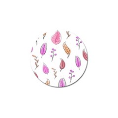 Leaves-pink Golf Ball Marker (4 pack)