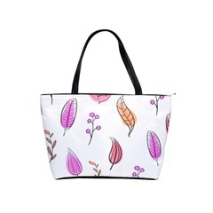 Leaves-pink Classic Shoulder Handbag