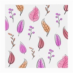 Leaves-pink Medium Glasses Cloth (2 Sides) by nateshop