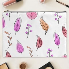 Leaves-pink Cosmetic Bag (xxxl) by nateshop