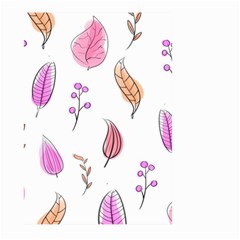 Leaves-pink Large Garden Flag (two Sides) by nateshop