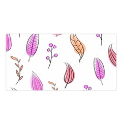 Leaves-pink Satin Shawl 45  x 80 