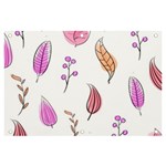 Leaves-pink Banner and Sign 6  x 4  Front