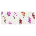 Leaves-pink Banner and Sign 8  x 3  Front