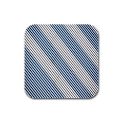 Lines Rubber Square Coaster (4 pack)