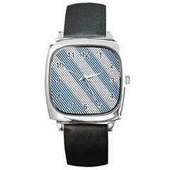 Lines Square Metal Watch