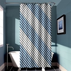 Lines Shower Curtain 36  x 72  (Stall) 