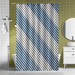 Lines Shower Curtain 48  x 72  (Small) 