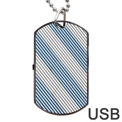 Lines Dog Tag USB Flash (Two Sides)