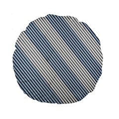 Lines Standard 15  Premium Flano Round Cushions