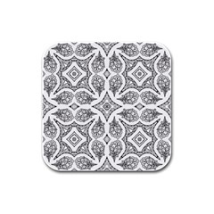 Mandala Rubber Square Coaster (4 Pack) by nateshop