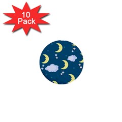 Moon 1  Mini Buttons (10 Pack)  by nateshop