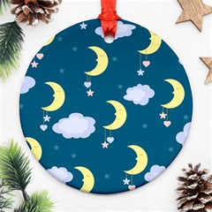 Moon Ornament (round) by nateshop