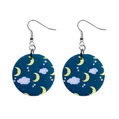 Moon Mini Button Earrings by nateshop